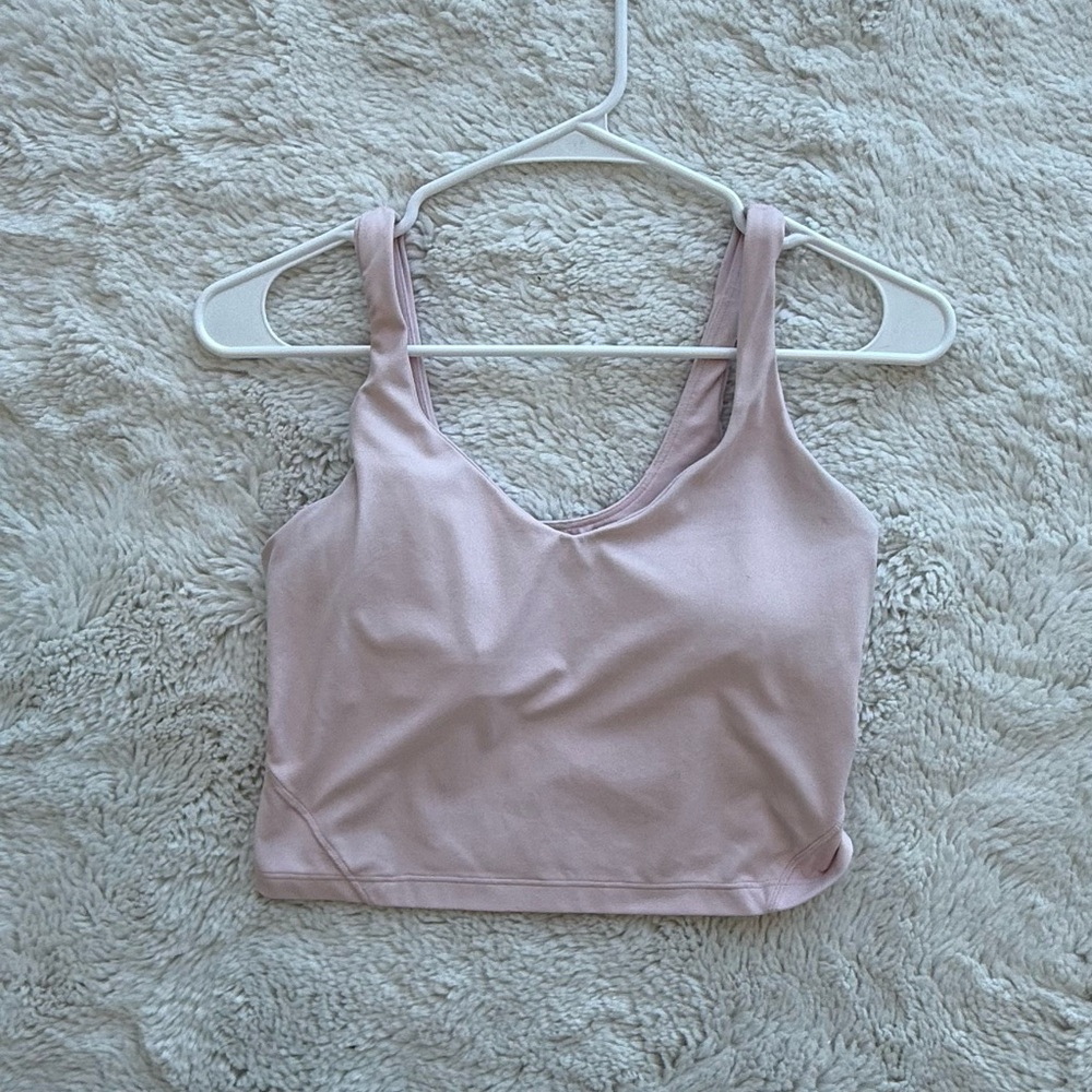 Baby pink lululemon align tank top size 6